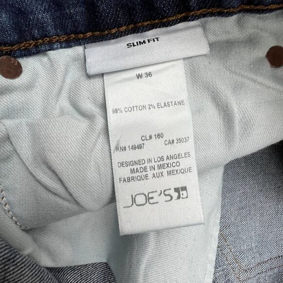 New Joe's Ruben Men US 36 x 32 Denim Blue Washed Jeans Stretch Cotton Slim Fit - Picture 10 of 10